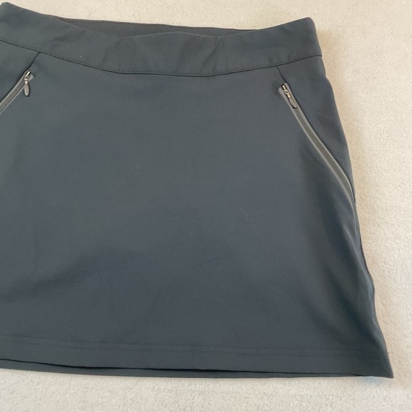 Columbia Skort Womens M Black Pull On Zipper Front Pockets A-Line Golf Tennis - Picture 3 of 12